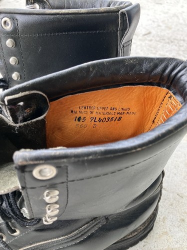 Vintage Hathorn Packer/Logger/Firefighter Boots Black Size 10.5 D Mens Vibram - Picture 16 of 18