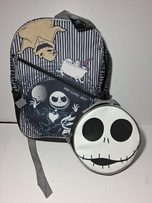Bioworld Disney Nightmare Before Christmas Jack Skellington Backpack & Lunch Bag