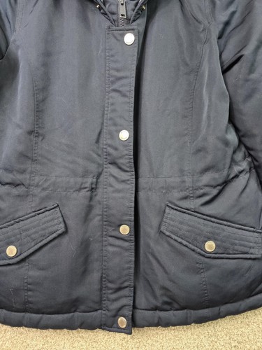 Hollister Parka Jacket Mens XL Navy Hooded Puffer Winter Outdoor Ski Snowboard - Picture 6 of 24