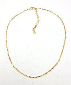 Authentic Dorado Rope Chain - 2mm - 18k Gold Plated Necklace