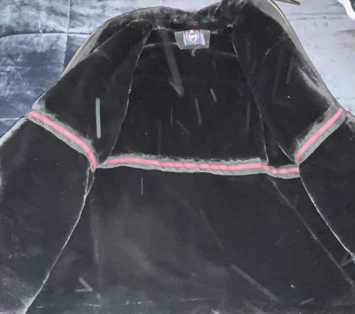 Phat Farm Leather Jacket Black Winter Coat Men 3XL Suede w/ Faux Fur Lining - Bild 9 von 14