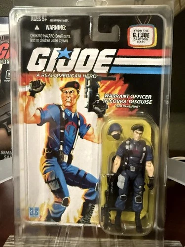 GI Joe 2008 Flint Warrant Officer In Cobra 🐍 Disguise with Star ⭐️ Case MOC