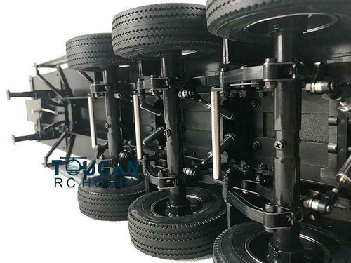 TOUCANRC 1/14 Chassis Flatbed Semi Trailer for RC Tamiya Tractor Truck Model - Bild 5 von 6