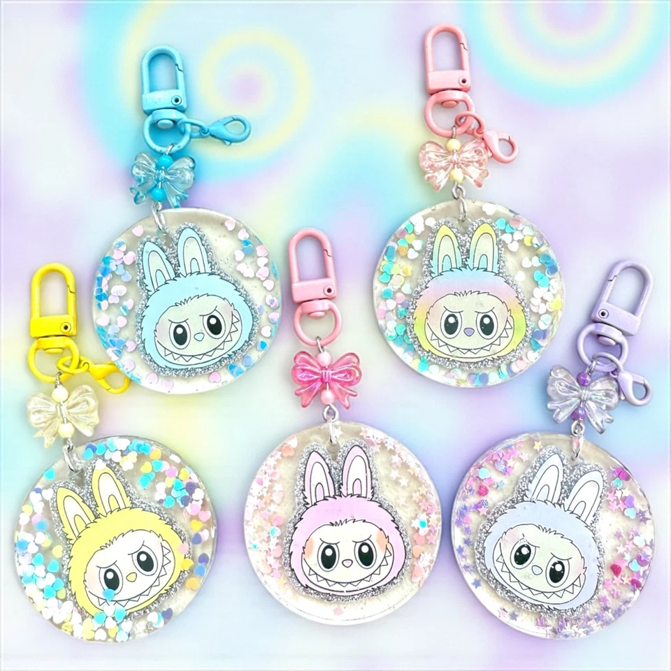 Llavero Monstruo Brillante Favor Fiesta de Cumpleaños: Colgante de Resina Handmafe Regalos Foto 3 de 4