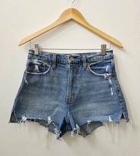 Abercrombie Fitch The Mom Short High Rise Women's Size 27/4 Curve Love