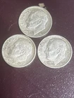 3 Silver Coin Lot  Roosevelt Dimes  1956-1960-1962