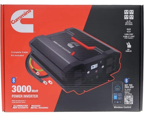 Inverter di potenza Cummins CMN3000W 3000W da 12 Volt a 110 Volt - Foto 7 di 10