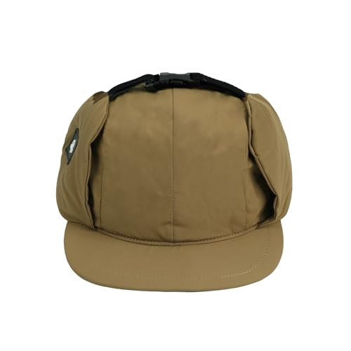Winter Baseball Cap with Earflaps Flat Brim Trapper Hat One Size Apl3-coffee - Picture 4 of 7