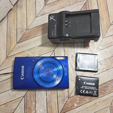 Blue Canon PowerShot ELPH 190 IS 20.0 MP 10x Optical Zoom HD WiFi 2 Batts  Chgr