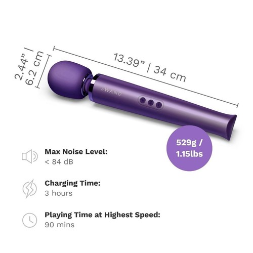 Le Wand Rechargeable Vibrating Massager 10 Speeds 20 Patterns Award-Winning - Picture 9 of 14