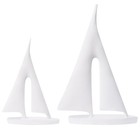 Modern Sculptures Home Decor, Sailboat Decor Ornament, Boat Decorations Statu...
