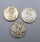 Circulated Walking Liberty Half Dollar Collection Lot 1934 1936 1942