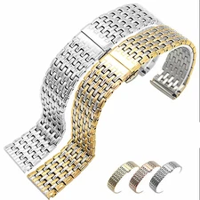 Solid Stainless Steel Watch Strap Metal Band Bracelet for Longines 13 18 20 22mm