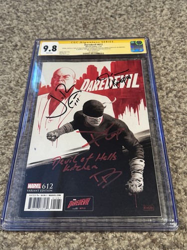 Daredevil #612 CGC SS 9.8 ~ Netflix Variante ~ Charlie Cox, D'Onofrio & Bernthal - Bild 3 von 5