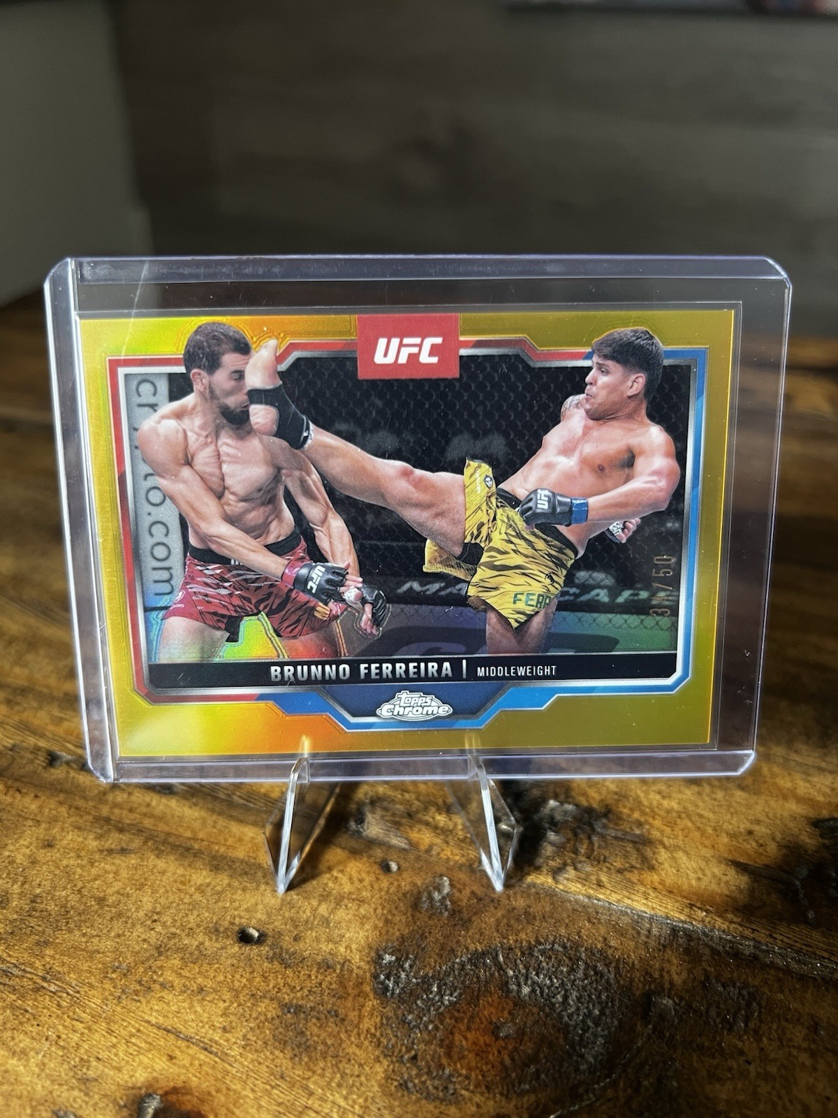 2025 Topps Chrome Brunno Ferreira #192 Gold Refractor /50