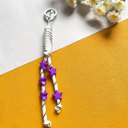 Small Fresh Keychain on The Phone Charm Colorful Keychain Lanyard - Photo 15 sur 19