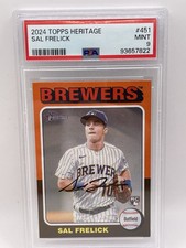 2024 Topps Heritage - Sal Frelick #451 PSA 9 MINT - Brewers (RC)