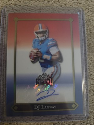 2025 Leaf Metal Color Match DJ Lagway #P-DJL Red Prismatic /3 (AU, RC)