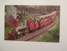 St Louis Missouri Postcard Zoological Garden Zoo Line Train MO