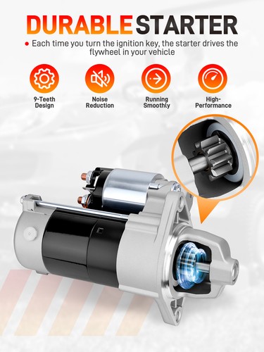 12V Starter for Kubota ZD18 ZD21 D722 D782 18-21 HP Diesel Turn Mower 1G023-6301 - Picture 4 of 7