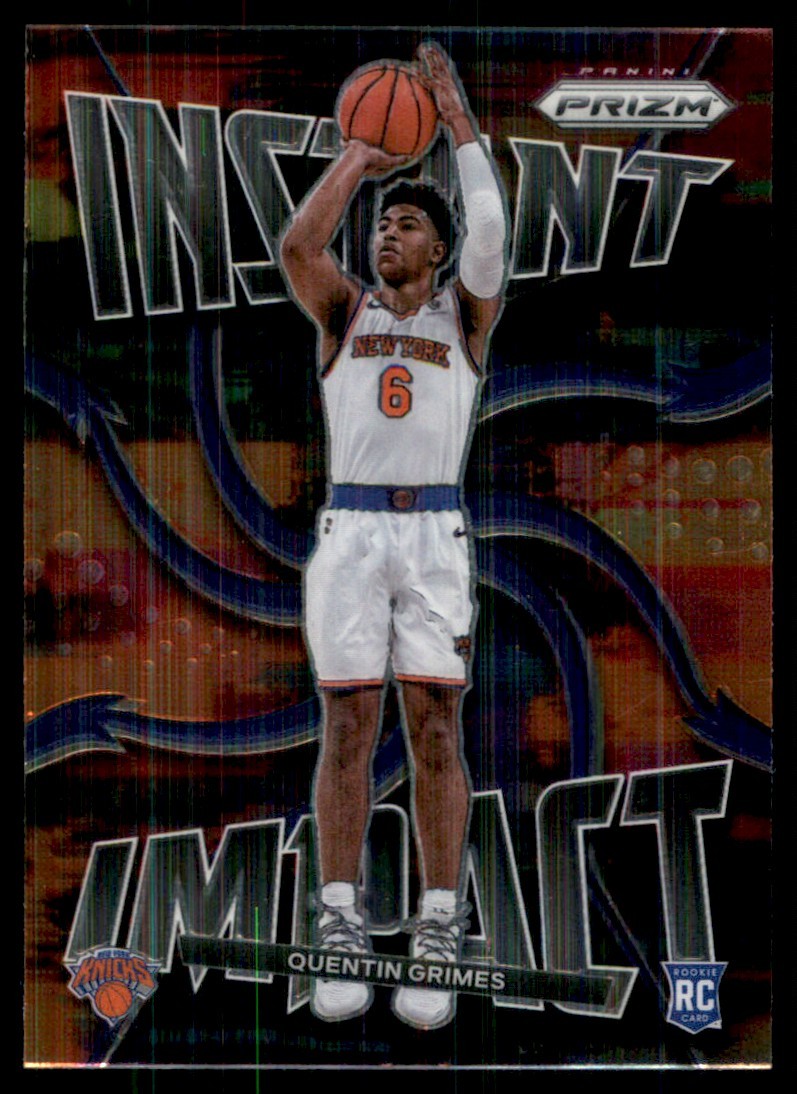 2021-22 Panini Prizm Instant Impact Quentin Grimes RC New York Knicks #21