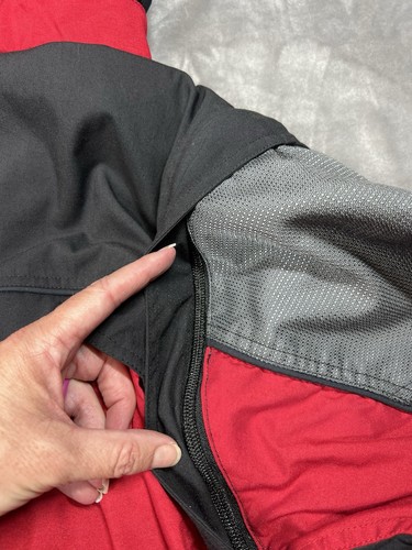 The North Face Extreme Gear Jacket Men’s L Red Black Convertible Sleeves Hood - Picture 15 of 19