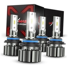 9005/HB3 9006/HB4 Light Bulbs Combo, 5X Super Brightness Fog Light, 9005 9006