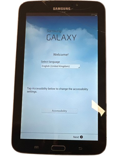 Samsung Galaxy Tab 3 8GB Wi-Fi Schwarz Tablet Auf Werkseinstellungen zurückgesetzt BESCHÄDIGT - Bild 5 von 5