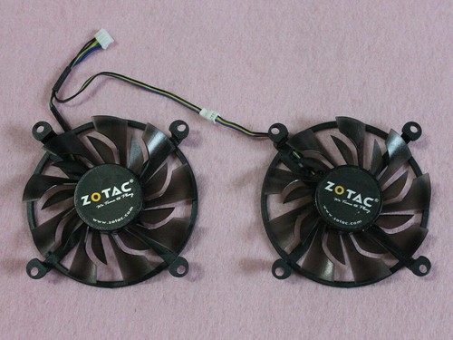 Pair Fans Cooler Fan For ZOTAC GTX1060 GTX960 GTX950 P106-100 85mm Graphics Card - Afbeelding 1 van 3