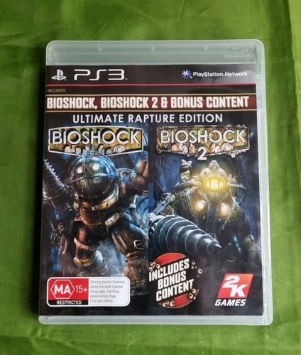 PlayStation 3 PS3 BioShock 1 & 2 Ultimate Rapture Edition PAL With Manual VGC