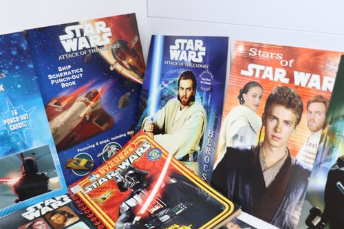 Lot of 13x Star Wars Books Coloring Comic Sticker Scrapbook Postcard Punchout - Picture 5 of 10