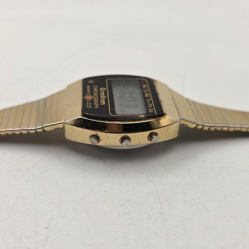 Vintage Armitron Chronograph Digital Women's Watch Gold Tone 45-6546 Day Track - Picture 6 of 13