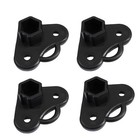Gazebo Foot Brackets Plastic Compatible with 21 by 21 mm Square Tube Pack of 4