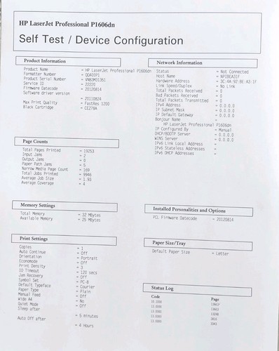 Impresora HP P1606DN LaserJet - Imagen 16 de 17