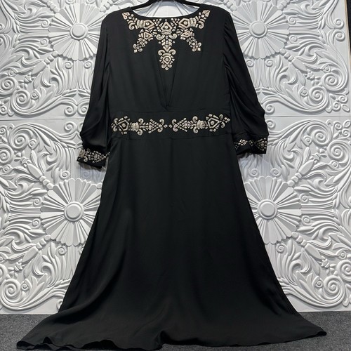 TEMPERLEY LONDON Kleid schwarz verziert Gr. 10 - Bild 4 von 18
