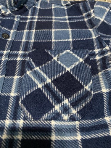 Giacca camicia Anchorage Expedition uomo M blu pile-sherpa foderata con bottoni - Foto 5 di 11