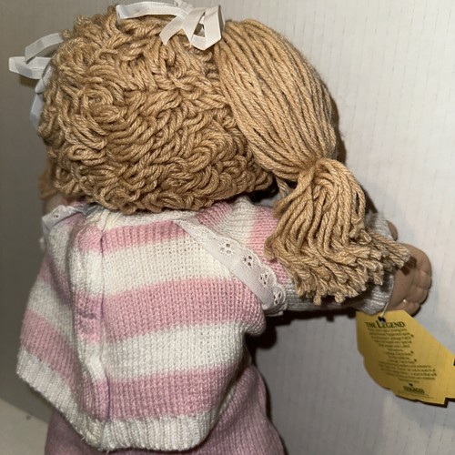 Vintage Cabbage Patch Kids Doll In Pink Striped Sweater Outfit W/tags Mold#25 - Picture 12 of 14