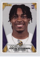 2020 Panini NFL Sticker & Card Collection Justin Jefferson #92 Rookie RC 0kz8. rookie card picture