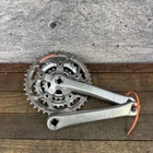 Vintage Shimano STX FC-MC34 Crankset 175mm Triple 94 BCD Square Taper Silver 90s
