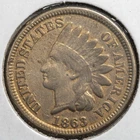 New Listing1863 Indian Head Penny Very Good (VG)