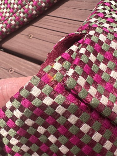 Victor Costa Nahdree Magenta Green 2 Piece Skirt Suit Women Size 6 Vintage - Picture 5 of 24
