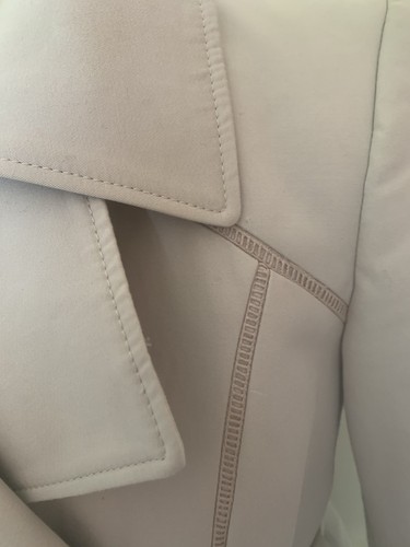 Reiss Trenchcoat Petune Stone Baumwolle Leiternaht Gürtel knielang XS UK 6 - Bild 6 von 15