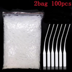 50-200Pcs Micro-Tips Plastic Glue Extender Precision Applicator Dropping Tubes