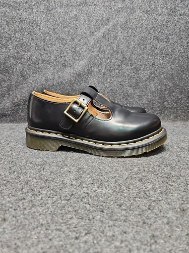 Dr. Martens Mary Janes Damen US Größe 6 schwarz Polley T-Riemen Glattleder - Bild 3 von 23