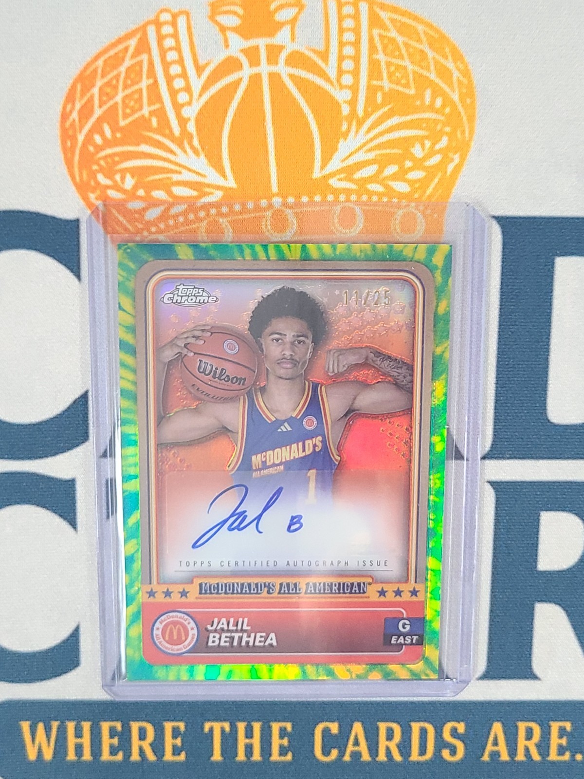 2024 Topps Chrome McDonalds All-American JALIL BETHEA Tie Dye Auto /25  BL1