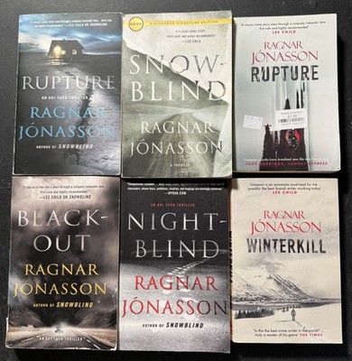 Complete Series Set DARK ICELAND 1-6 Ragnar Jonasson Lot Snowblind Nightblind