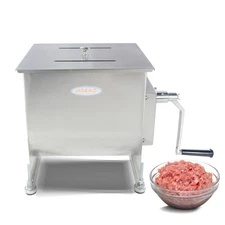 Hakka 15-Liter capacity Tank Stainless Steel Manual Meat Mixer (Mixing Maximu...