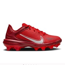 Nike Force Trout 8 Pro MCS BG Low Red Baseball Cleats CZ5912-616 Kids Size 5.5Y