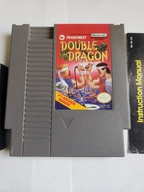 🔥🚨Vintage Double Dragon (Nintendo NES 1988) Video Game W/Manual EUC 