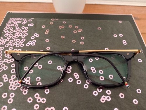 Gafas Thom Browne TB-712 C-NVY-GLD-52 marco azul marino/dorado hechas en Japón. - Imagen 2 de 15